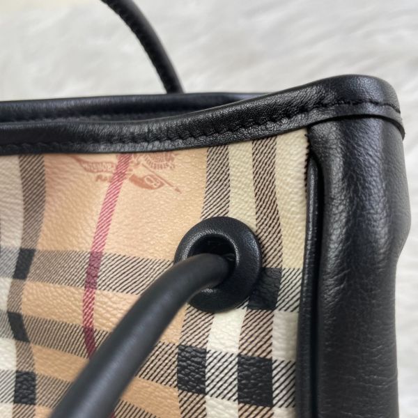 【12期0利率】BURBERRY戰馬牛皮Haymarket 單肩包【全新閒置】 