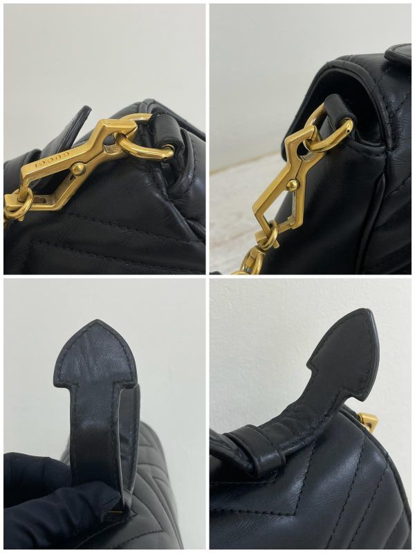 【9成新】GUCCI Marmont 手提/斜背兩用包  中號 