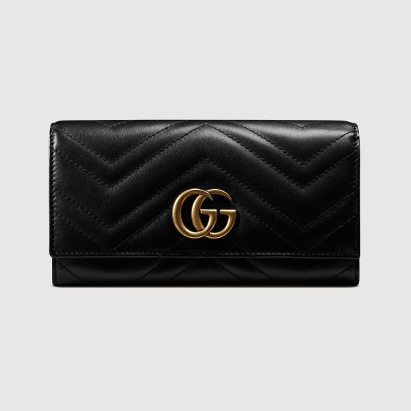 【12期0利率】【全新品】GUCCI 馬夢翻蓋長夾【現金價】 