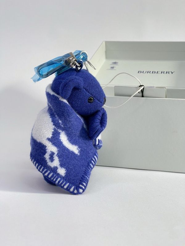 【全新品】BURBERRY Thomas Bear 羊毛混紡鑰匙扣 