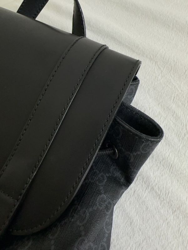 【12期0利率】GUCCI GG印花帆布後背包【9成新】 