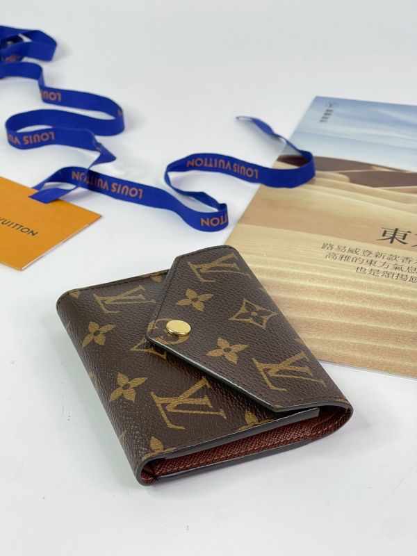 【分期0利率】 LV VICTORINE 老花三折短夾【95成新】