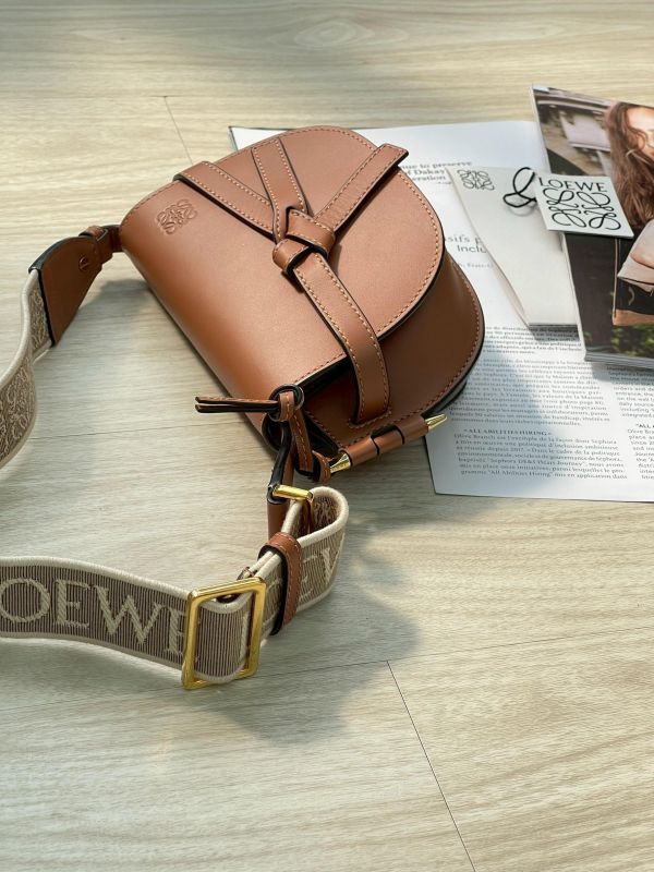 【95成新】LOEWE MINI GATE 雙層包 焦糖 