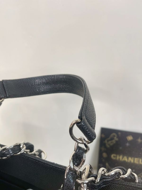 【分期0利率】CHANEL GST 雙C LOGO 荔枝牛皮托特包【95成新】 