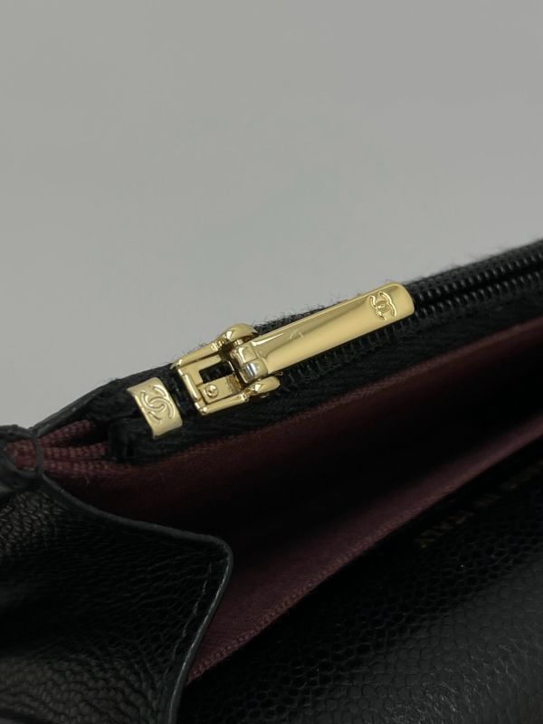 【95成新】Chanel 內拉鍊雙層翻蓋卡包 
