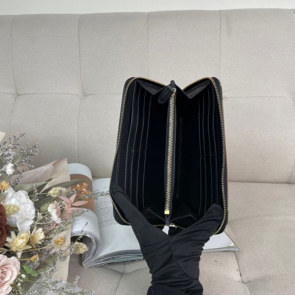 【7成新】【12期0利率】Burberry House 經典格紋拉鍊長夾 