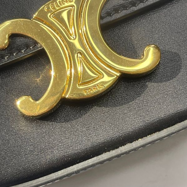 【12期0利率】CELINE CLAUDE亮澤牛皮革迷你手袋 【99成新】 