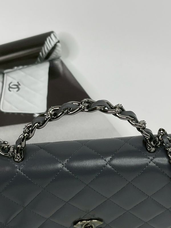 【分期0利率】CHANEL 23K 水鑽 HANDLE WOC【全新品】 