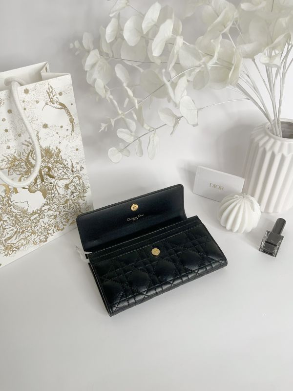 【分期0利率】DIOR Caro Orchid 長夾【95成新】 