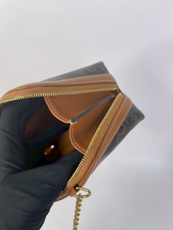 【95成新】CELINE 旋門滿版迷你貝殼包 