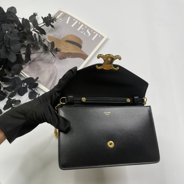 【12期0利率】CELINE MARGO 亮澤牛皮革WOC【台灣購證】【全新閒置】 