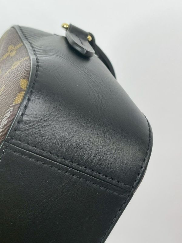 【9成新】LV saintonge老花流蘇相機包-黑 