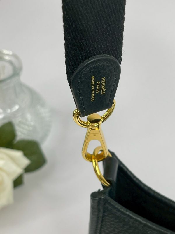 【分期0利率】HERMES Evelyne mini 黑色【95成新】 