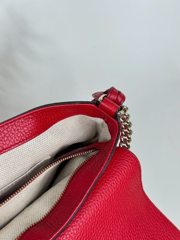 【分期0利率】GUCCI SOHO 流蘇翻蓋鍊包【95成新】 