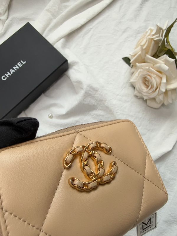 【分期0利率】CHANEL 19 拉鍊零錢包【9成新】 