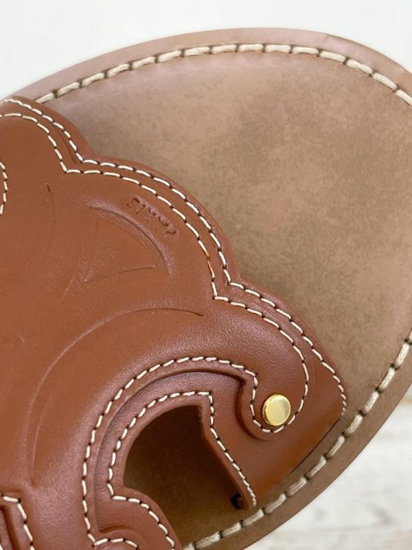 【未使用閒置品】CELINE TRIOMPHE 拖鞋 