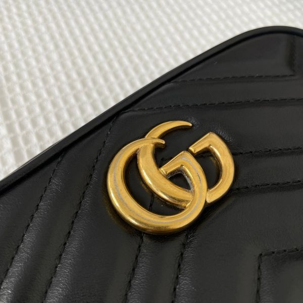 【85成新】【12期0利率】Gucci GG Marmont拉鍊相機包 