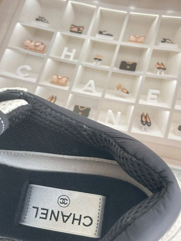 【分期0利率】CHANEL 麂皮拼接網布運動鞋【95成新】 