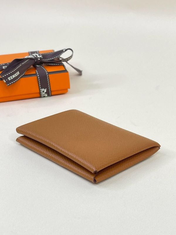 【95成新】Hermes Calvi 對開單層卡片套 
