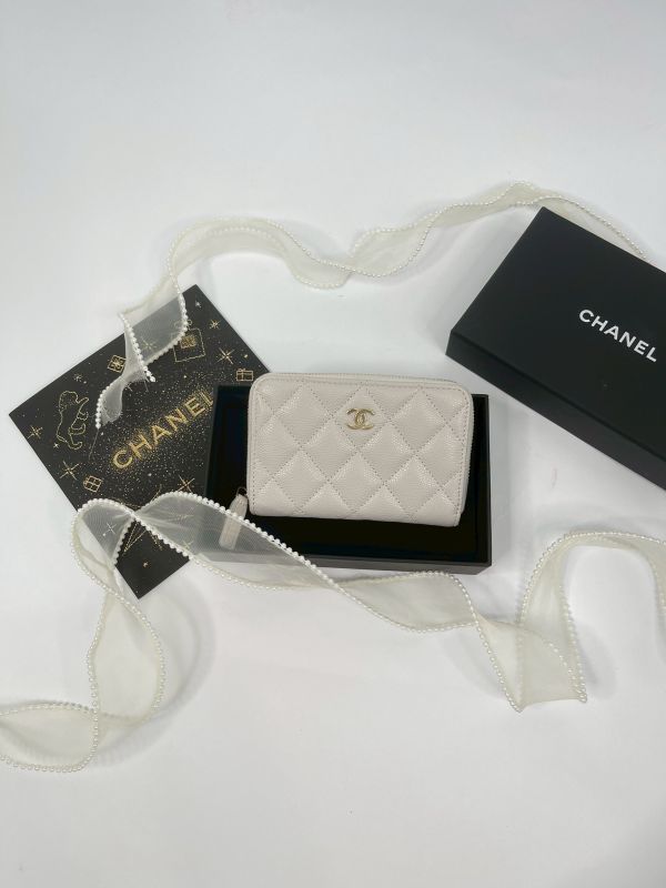【分期0利率】CHANEL 新款拉鍊零錢包【未使用閒置品】 