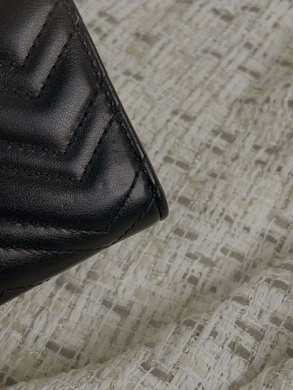 【分期0利率】GUCCI GG Marmont 三折零錢短夾 【9成新】 