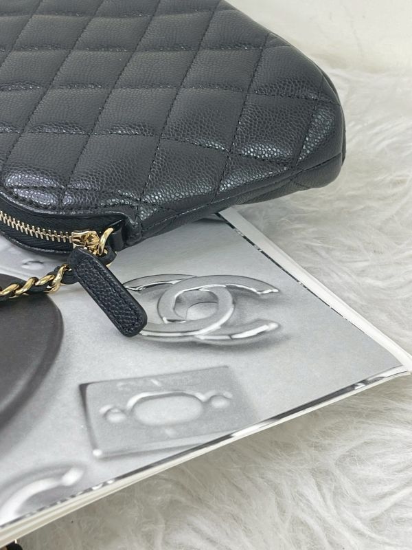 【分期0利率】CHANEL 24A 顆粒牛皮貝殼包【99成新】 