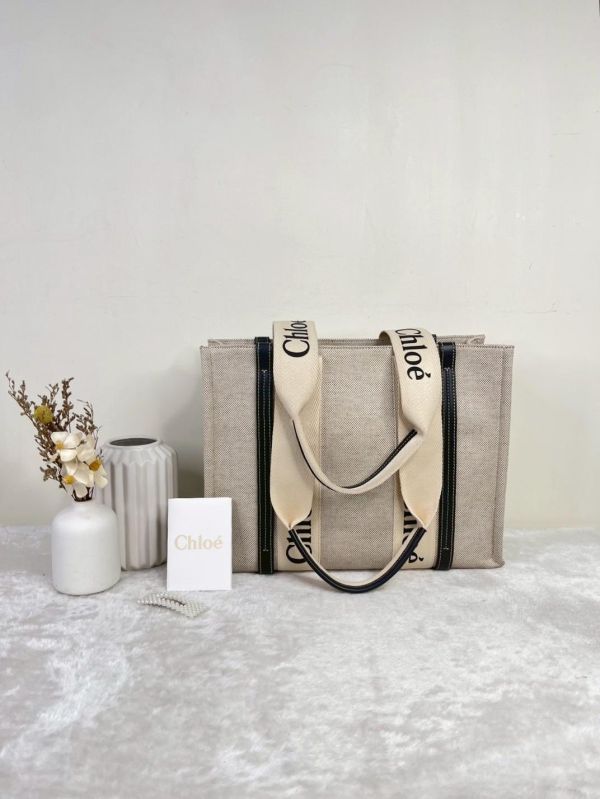 【9成新】Chloé 中號Woody Tote Bag 