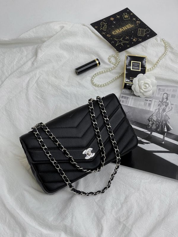 【未使用閒置品】CHANEL 山型紋翻蓋包 