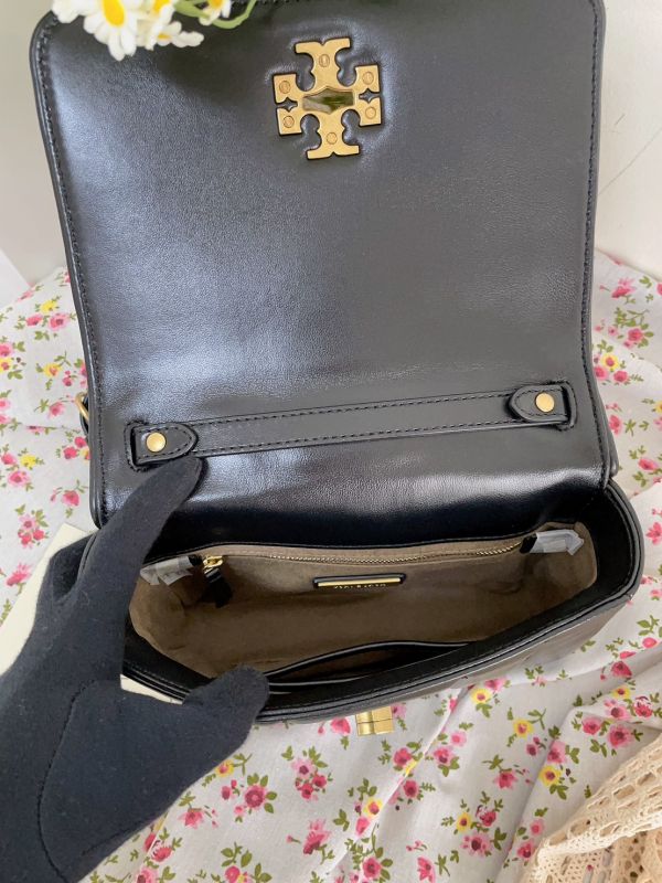 【12期0利率】TORY BURCH 縫衍直紋可拆鍊條手拿斜背兩用包【全新福利品】【現金價】 