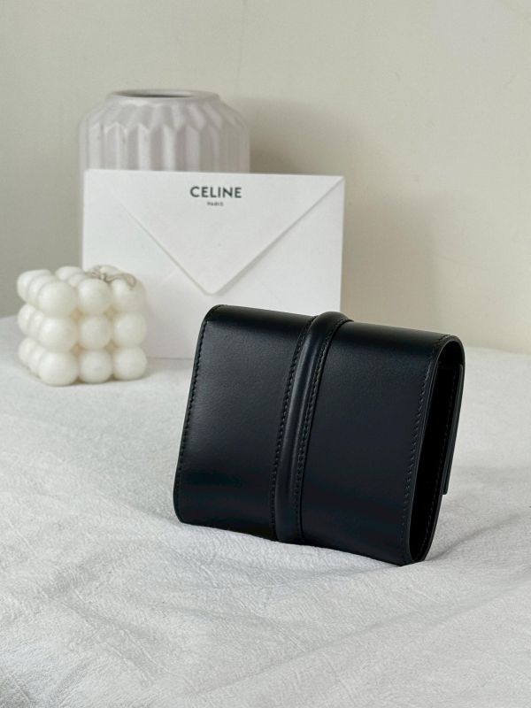 【99成新】CELINE 16 三折短夾 