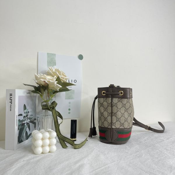 【分期0利率】GUCCI OPHIDIA GG 迷你水桶袋 【99成新】 