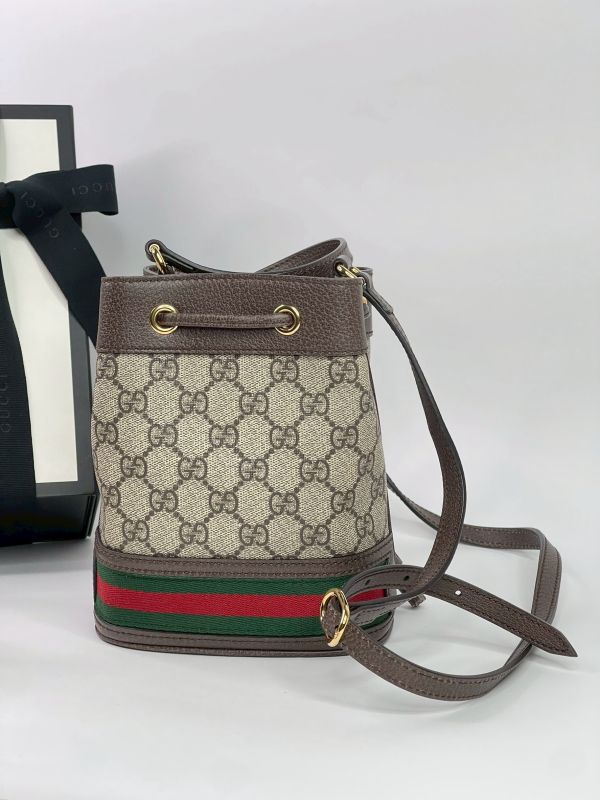 【分期0利率】GUCCI OPHIDIA GG 迷你水桶袋 【9成新】 
