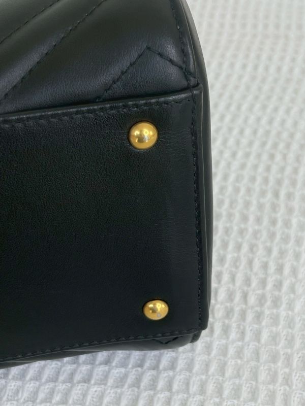 【分期0利率】GUCCI GG Marmont 絎縫牛皮手提兩用包【9成新】 