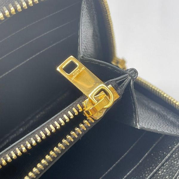 【12期0利率】 YSL魚子醬拉鍊長夾【9成新】 