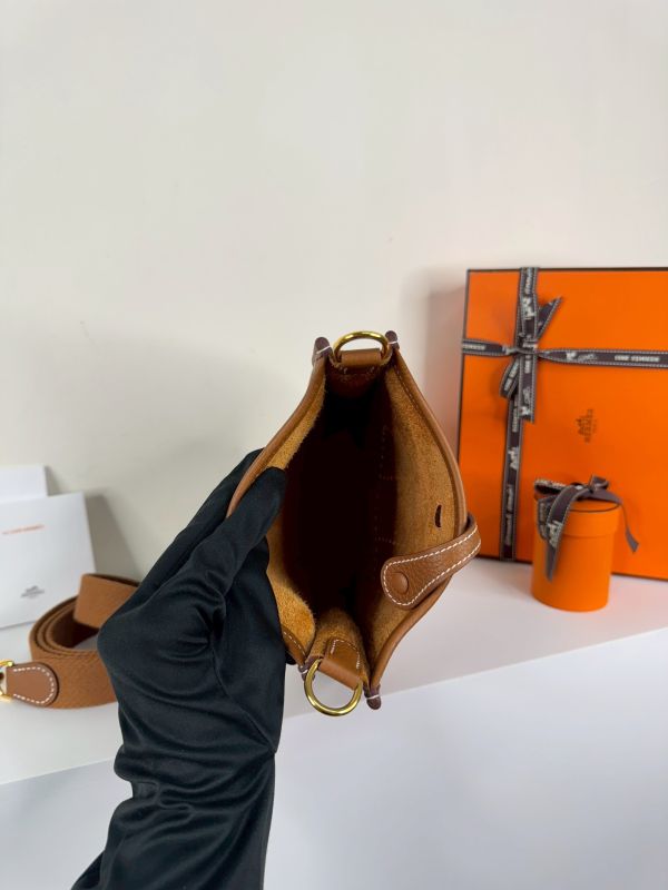【分期0利率】HERMES Evelyne mini 棕色【未使用閒置品】 