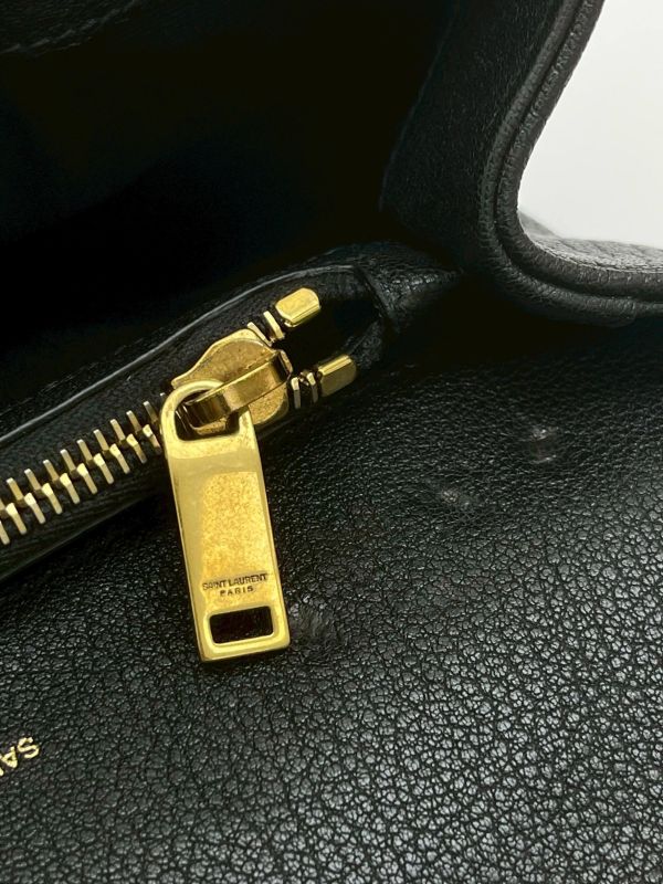 【9成新】YSL COLLèGE中性絎縫皮革手袋 