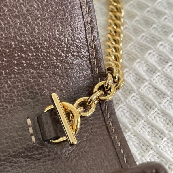 【12期0利率】GUCCI  OPHIDIA 鏈帶長夾 可拆鍊條【9成新】【】 