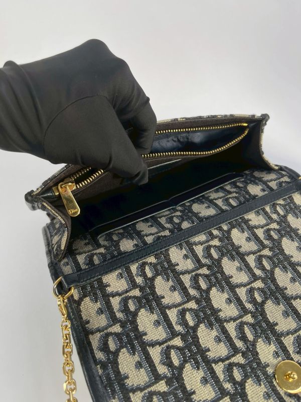 【95成新】DIOR 老花二合一腰包 