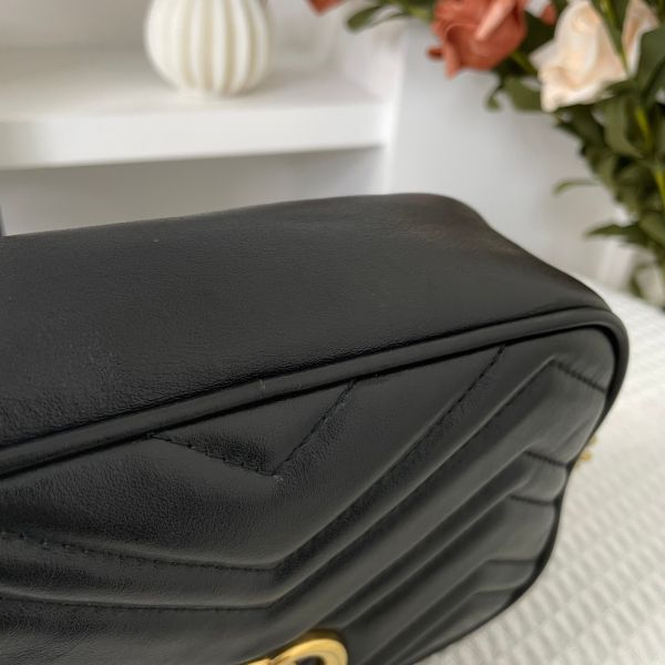 【85成新】【12期0利率】Gucci GG Marmont拉鍊相機包 