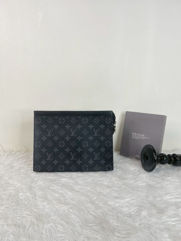 【分期0利率】LV Pochette Voyage MM 老花手拿包【95成新】 