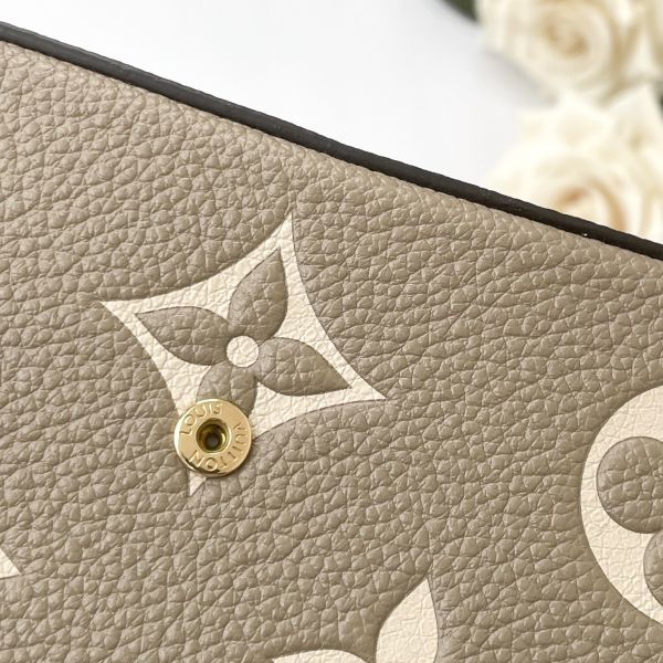 【12期0利率】LV Félicie Pochette斑鳩灰 【99成新】 