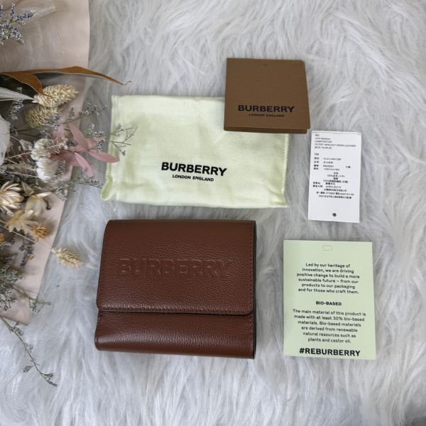 【12期0利率】BURBERRY  零錢袋雙折短夾【九成新】 