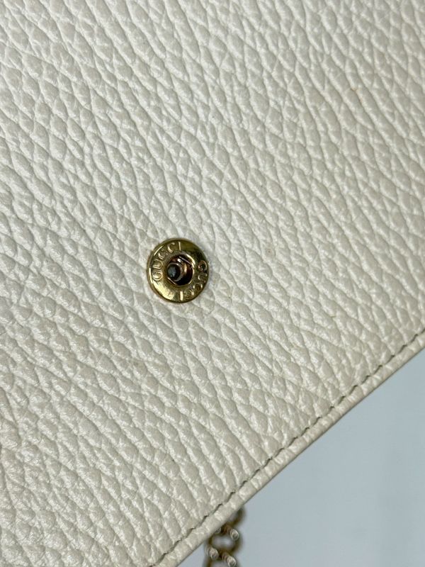 【85成新】GUCCI 荔枝皮雙G WOC 