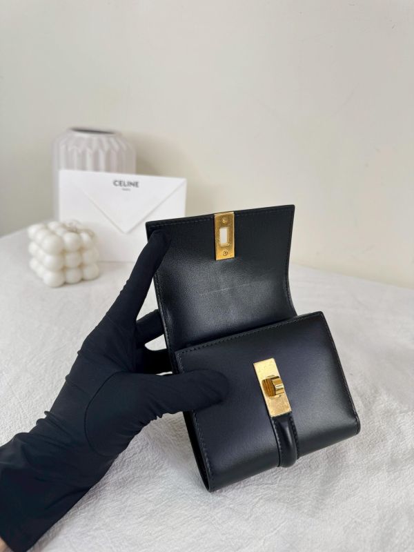 【99成新】CELINE 16 三折短夾 