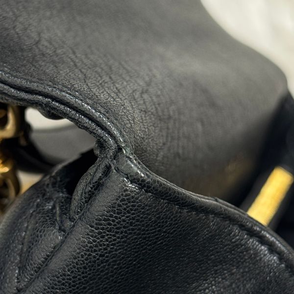 【12期0利率】YSL COLLèGE中性絎縫皮革手袋【22年1月台灣購證】【95成新】 