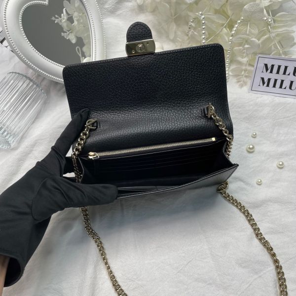 【95成新】【12期0利率】Gucci 皮革翻蓋單肩包 