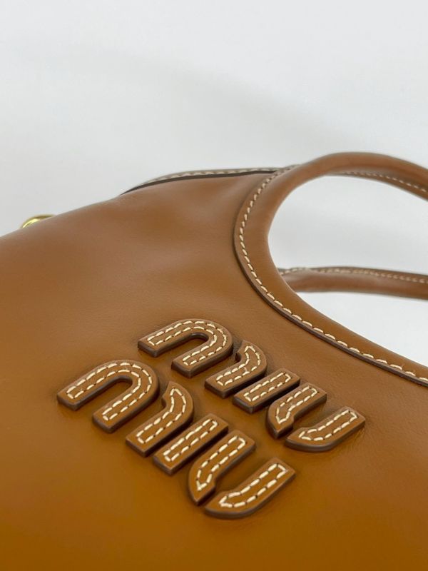 【95成新】MIUMIU IVY 皮革手提包 MINI 