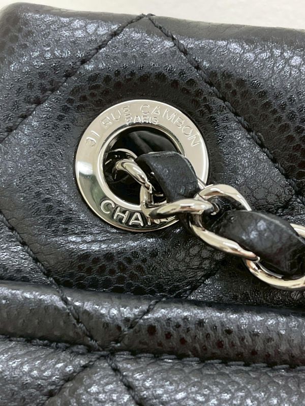 【9成新】CHANEL 顆粒牛皮托特手提單肩包 