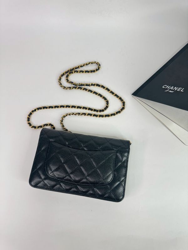 【分期0利率】CHANEL 魚子醬 WOC 黑金牛 【95成新】 
