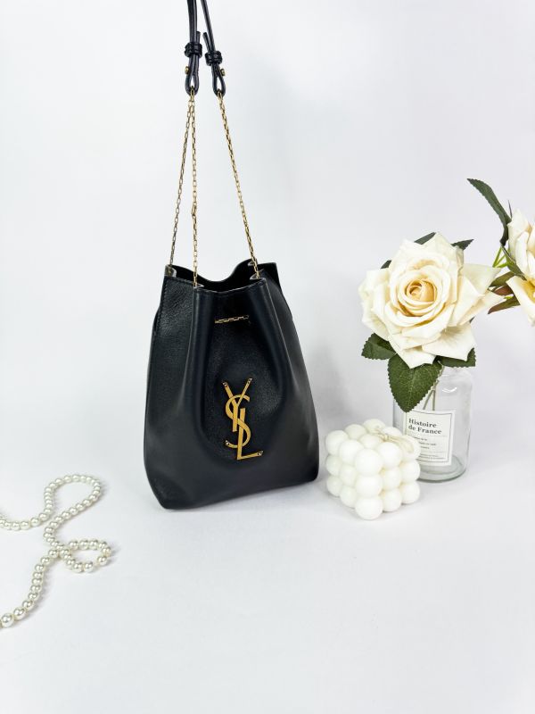 【分期0利率】YSL POCHON 小羊皮手袋【95成新】 